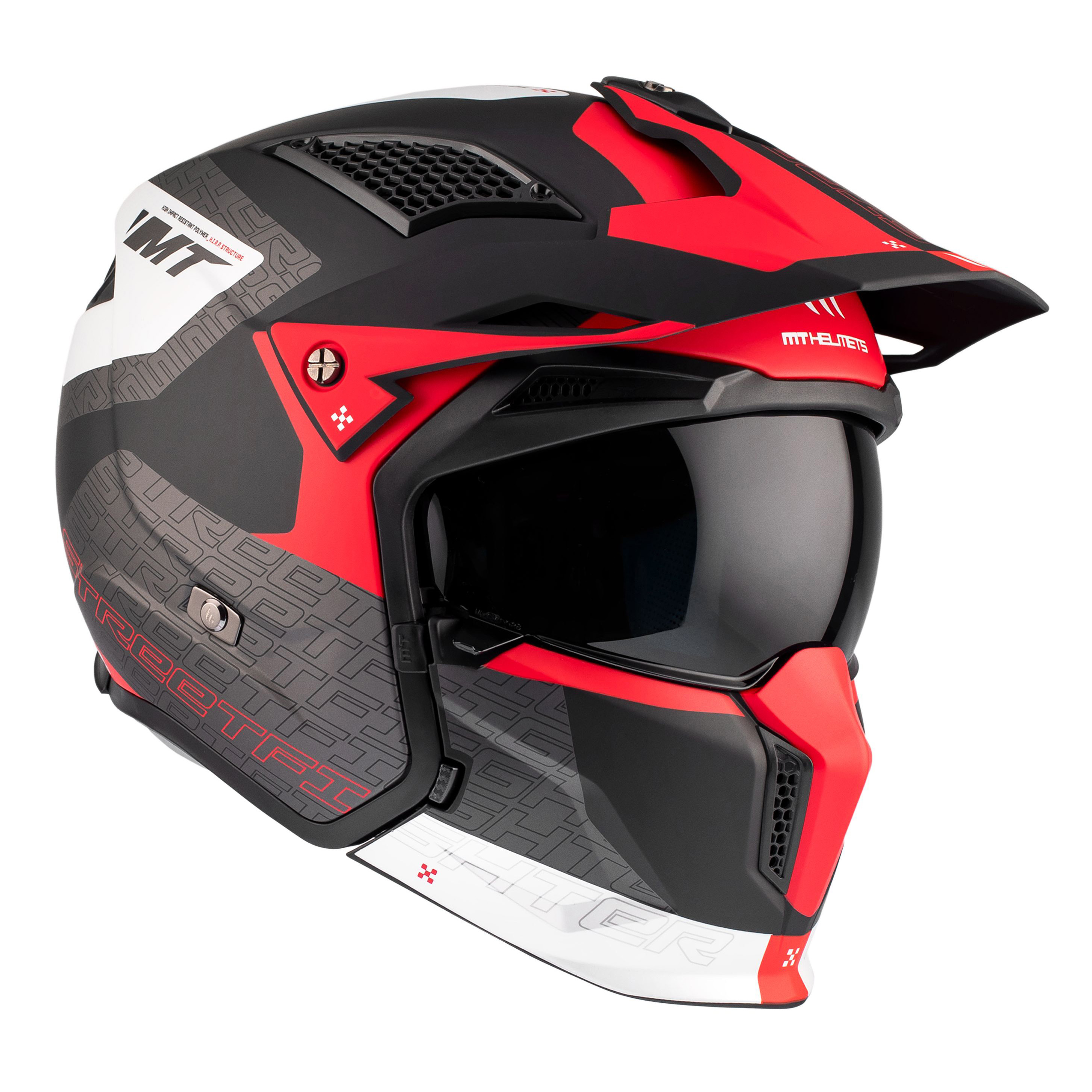 MT STREETFIGHTER SV TOTEM B15 Matt Pearl Red M мотоэкипировка мотозащита_8