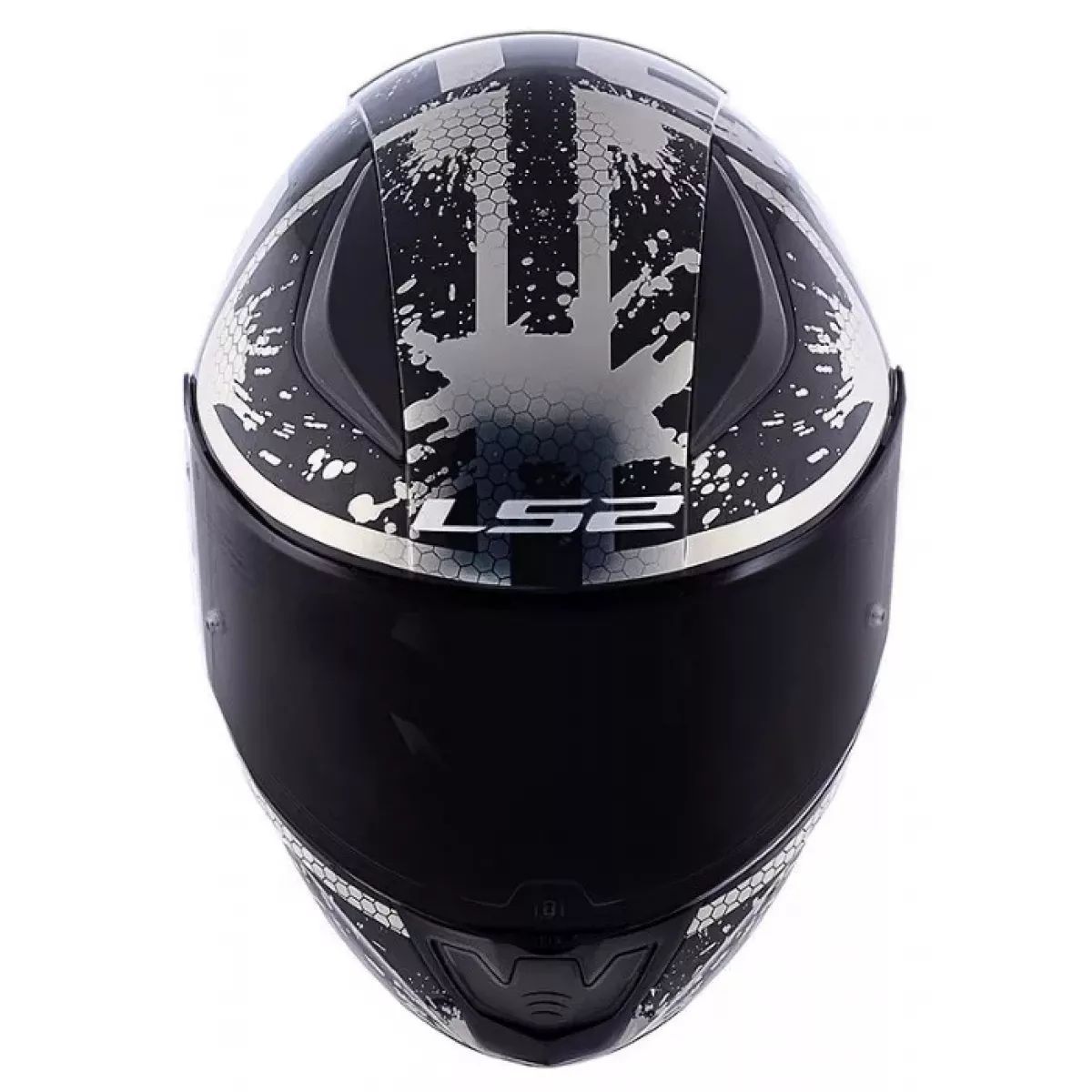Шлем для мотоциклистов LS2 FF353 RAPID SPY Matt Black Silver S мотоэкипировка мотозащита_3