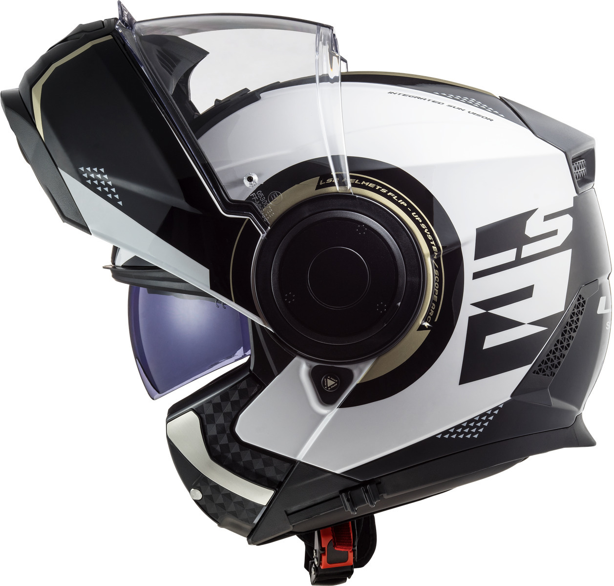 Шлем LS2 FF902 SCOPE Arch-Gloss White Titanum_1