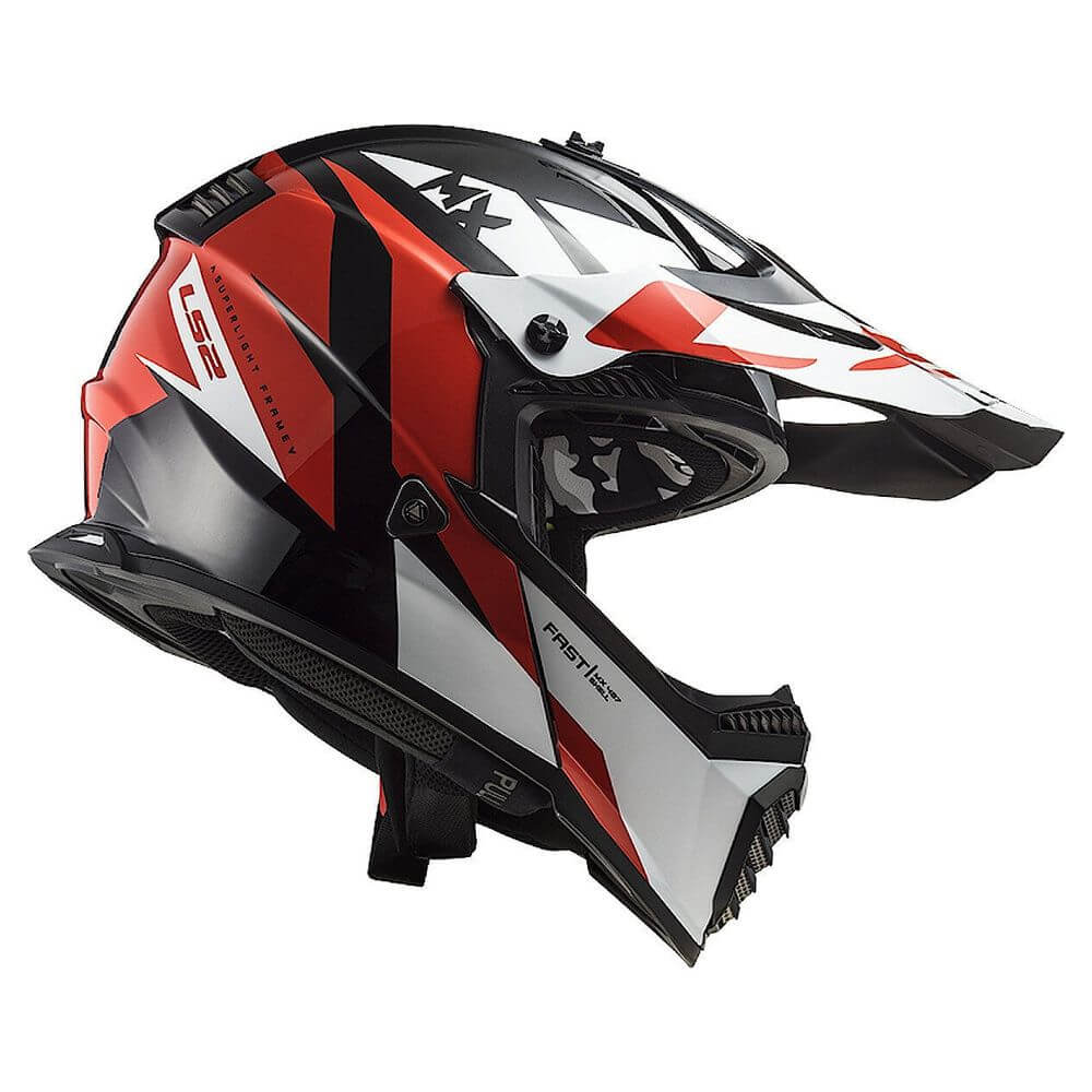 Шлем LS2 MX437 FAST EVO STRIKE-Black White Red_1