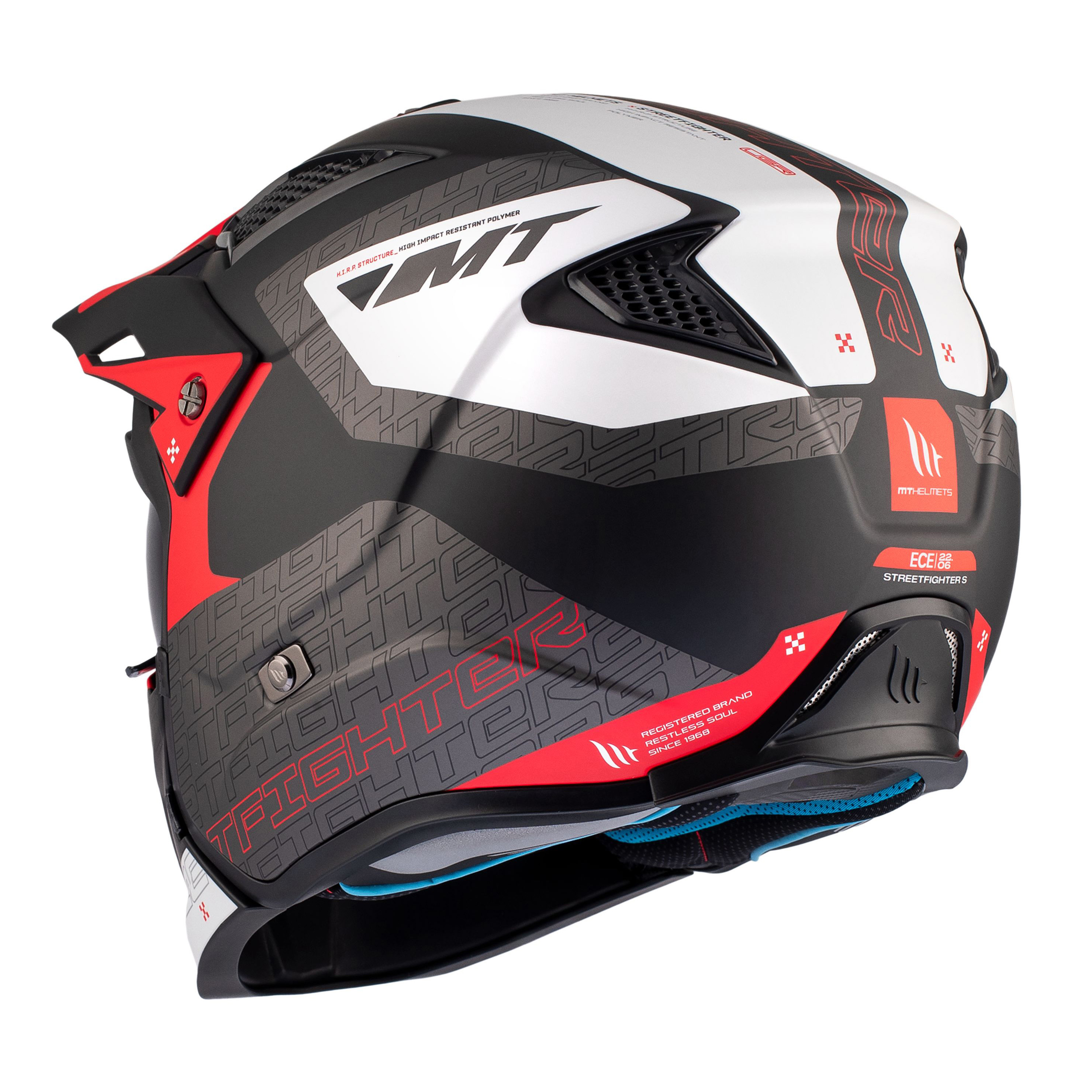 MT STREETFIGHTER SV TOTEM B15 Matt Pearl Red M мотоэкипировка мотозащита_9