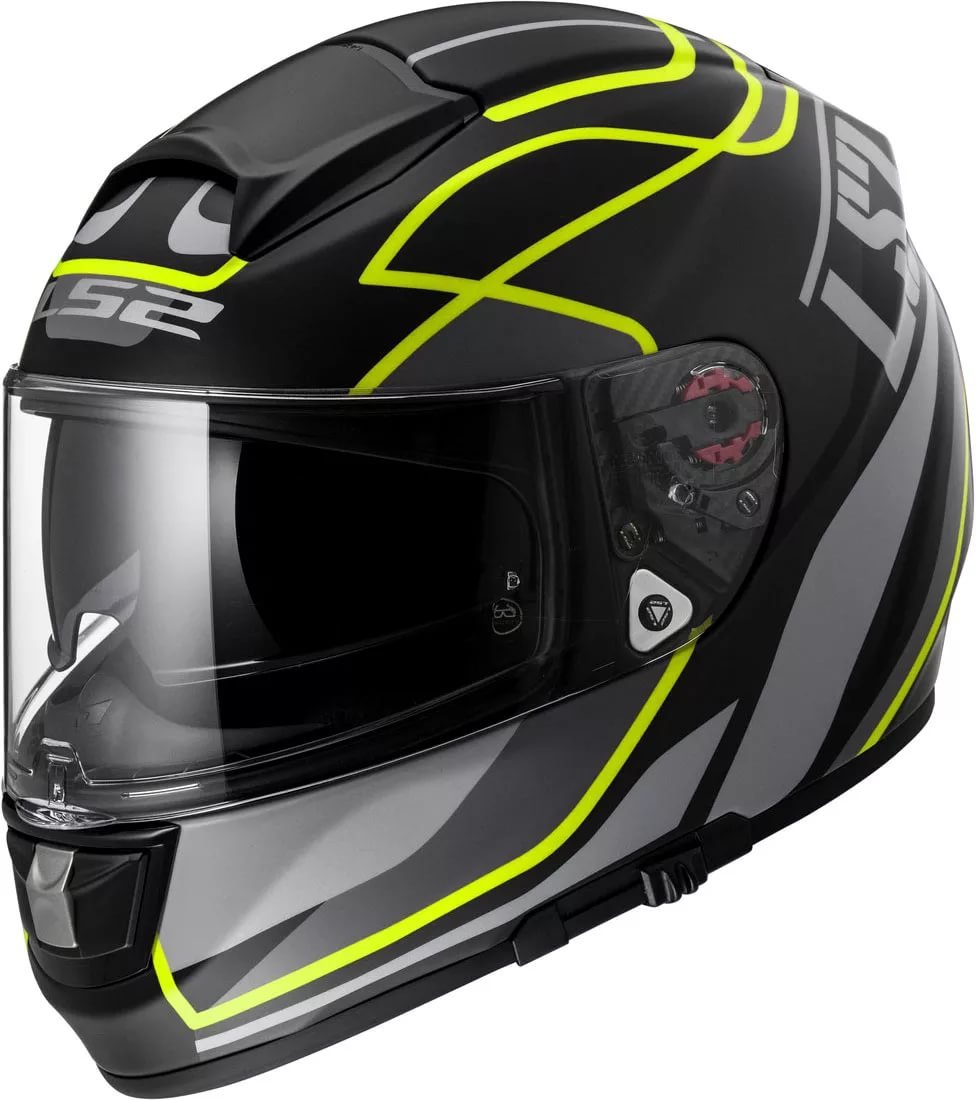 Шлем LS2 FF397 VECTOR FT2 VANTAGE-matt-black -yellow